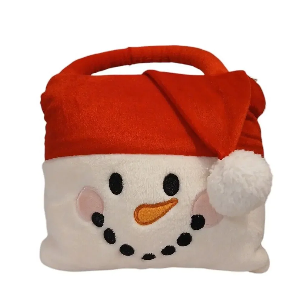 Department‎ 56 Snowman Kids White Travel Blanket Bag Pillow with Handle 39